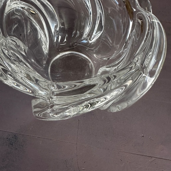 Art Vannes France 1940's Chrystal Vase - Picture 5 of 6